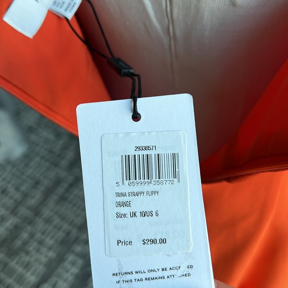 New REISS Trina Strappy Mini Dress in Orange Size 10 UK / 6 US - Picture 8 of 9